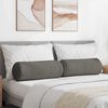vidaXL Pagalvės 2 pcs &Scaron;viesiai pilka &Oslash; 25 x 70 cm Kordūrinis audinys