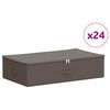 vidaXL Saugojimo dėžė 24 pcs Pilka 70 x 40 x 18 cm Neaustinis audinys