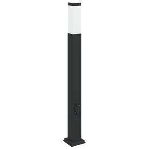 vidaXL &Scaron;viestuvas su stulpeliu, 80 cm, juodas, IP44