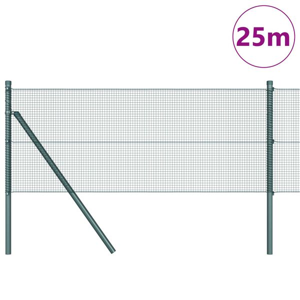 vidaXL Tvorelės stulpas Žalia 25 x 0,4 m (12 x 12 mm tinklas)