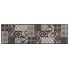 vidaXL Virtuvės kilimas juoda mozaika 300 x 60 cm 100% poliamidas