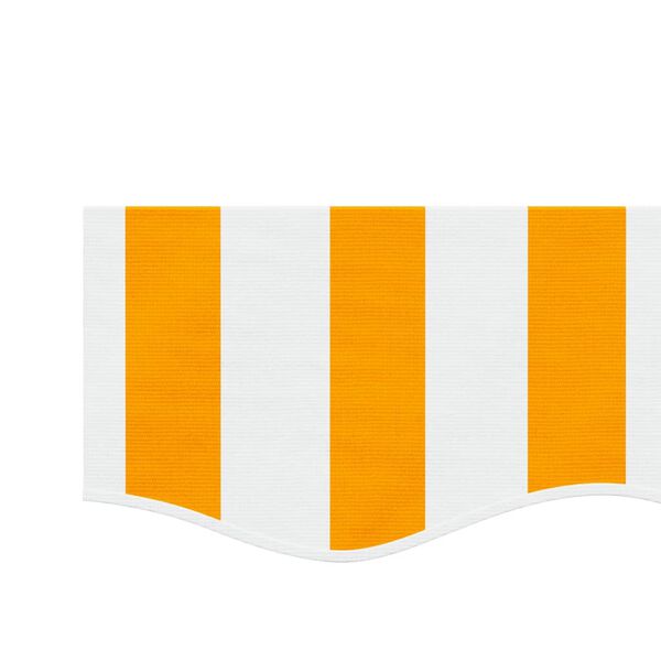 vidaXL Pakaitinis audinys markizės apsiuvui, geltonas/baltas, 3m