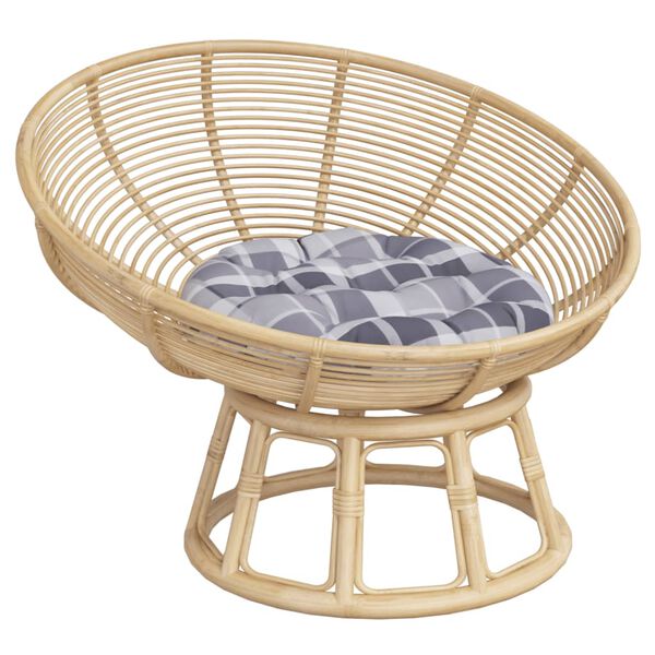 vidaXL Pagalvėlė, 60x11cm, oksfordo audinys, apskrita, languota