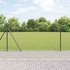 vidaXL Tvorelės stulpas Pilka 25 x 0,8 m (25 mm akių tinklas)
