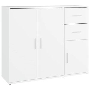 vidaXL &Scaron;oninė spintelė, baltos spalvos, 91x29,5x75cm, apdirbta mediena