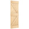 vidaXL Slankios durys NARVIK 70 x 210 cm (152,5 cm) Natūrali ir juoda