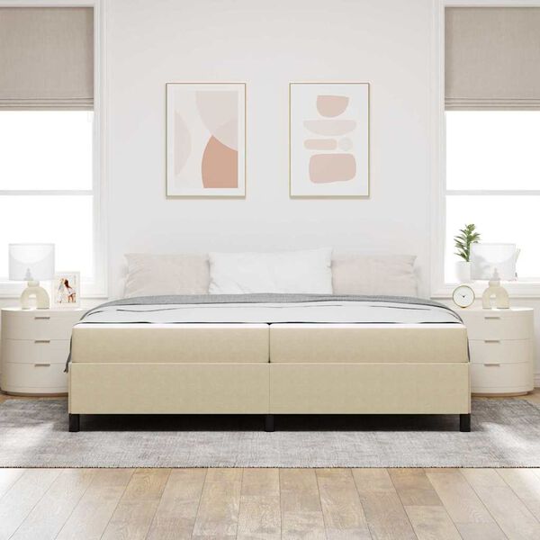 vidaXL Lovos rėmas &Scaron;viesiai žalia pilka 200 x 200 cm audinys