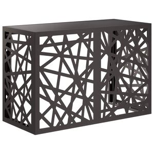 vidaXL Kondicionierių uždangalas Juoda 90 x 40 x 60 cm Plienas
