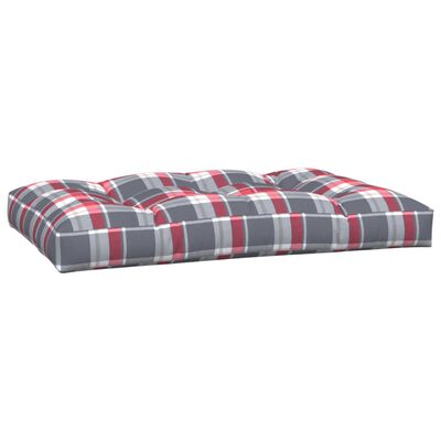 vidaXL Palečių pagalvėlės, 5vnt., raudonos spalvos, audinys, languotos