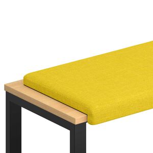 vidaXL Suoliuko pagalvė Audinys &Scaron;viesi geltona Gylis 35 cm