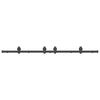 vidaXL Stumdomų durų įrangos rinkinys, juodos spalvos, 183cm, plienas