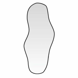 vidaXL Sieninis veidrodis, juodos spalvos, 80x35cm