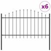 vidaXL Sodo tvora WOERDEN 6 vnt. 170 x 140 cm Pilka