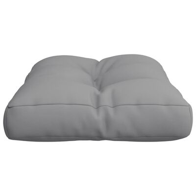 vidaXL Paletės pagalvėlė, pilkos spalvos, 60x40x12cm, audinys