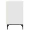 vidaXL Naktinis staliukas Balta 63.5 x 36 x 61 cm Apdirbta mediena