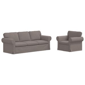 vidaXL Sofa 2 pcs Taupe Bendri matmenys: 215 x 82 cm (P X G x A)