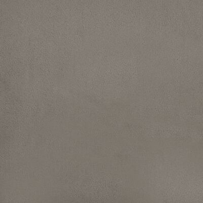 vidaXL Krėslas, šviesiai pilkos spalvos, 60cm, aksomas