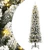 vidaXL Dirbtinė Kalėdų eglutė su 300 LED lempučių ir sniegu, 240cm