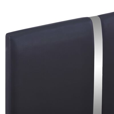 vidaXL Lovos rėmas, juodas, 90x200 cm, dirbtinė oda