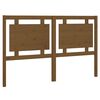 vidaXL Lovos galvūgalis, medaus rudas, 155,5x4x100cm, pu&scaron;ies masyvas