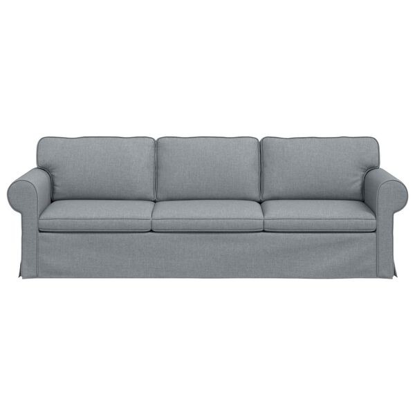vidaXL Sofa &Scaron;viesiai pilka 245 x 82 x 80 cm audinys