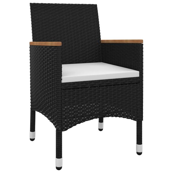 vidaXL Sodo komplektas su pagalvėlėmis, 7 dalių, poliratanas/stiklas