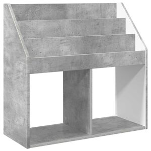 vidaXL Vaikų knygų lentyna Betono pilka 72,5 x 29,5 x 69 cm