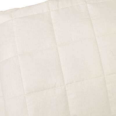 vidaXL Sunki antklodė, šviesi kreminė, 200x220cm, audinys, 13kg