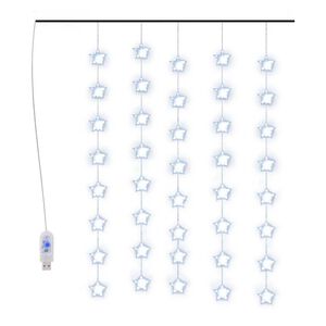vidaXL LED žvaigždžių užuolaida, 200 mėlynų LED lempučių