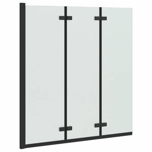 vidaXL Sulankstoma du&scaron;o kabina Juoda 130 x 138 cm
