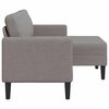 vidaXL 2-vietė sofa su kėdute L formos taupe 125 cm audiniu