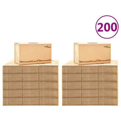 vidaXL Kraustymosi dėžės, 200vnt., 60x33x34cm, XXL (10x30145)