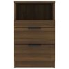 vidaXL Naktinė spintelė, rudos ąžuolo spalvos, apdirbta mediena