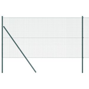 vidaXL Suvirintas vielos tvora žemės tvirtinimas 10 x 1,2 m Žalia