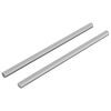 vidaXL Srieginis strypas 2 pcs Sidabro 6 x 120 mm Plienas
