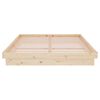 vidaXL Lovos rėmas, 140x200cm, medienos masyvas