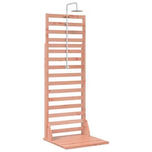 vidaXL Lauko du&scaron;as 225 cm Kietosios maumedžio ir nerūdijančio plieno