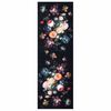 vidaXL Virtuvės kilimas Juoda 180 x 60 cm Aksomas