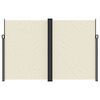 vidaXL Ištraukiama šoninė markizė, kreminės spalvos, 220x1200cm