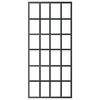 vidaXL Stumdomos durys, juodos, 90x205cm, ESG stiklas ir aliuminis