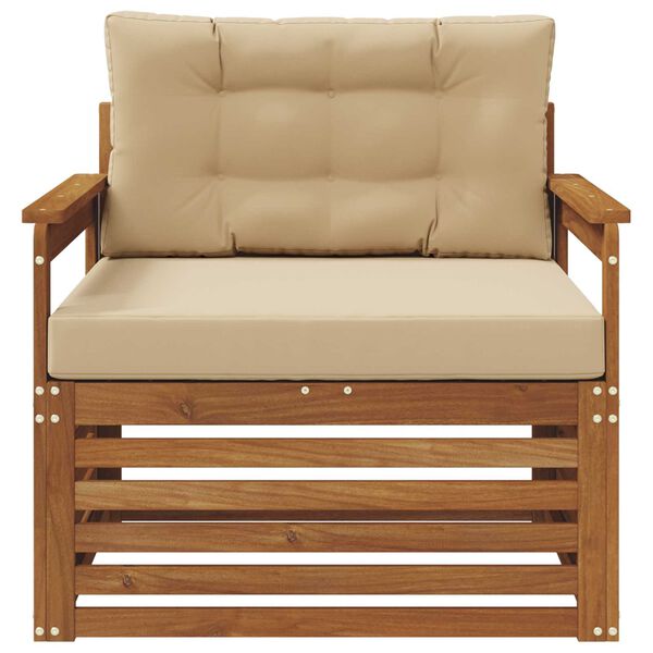 vidaXL Lauko sofos komplektas Tvirta akacijos mediena ir poliesteris