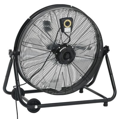 vidaXL Pramoninis ventiliatorius, juodos spalvos, 60cm, 180W