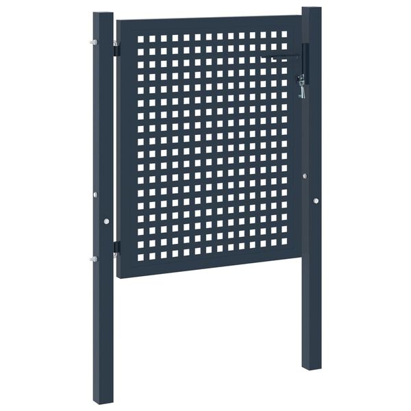 vidaXL Tvoros vartai, antracito spalvos, 102x75 cm, plienas