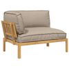 vidaXL Sofos komplektas Taupe 133 x 92 x 69 cm Kietos akacijos mediena