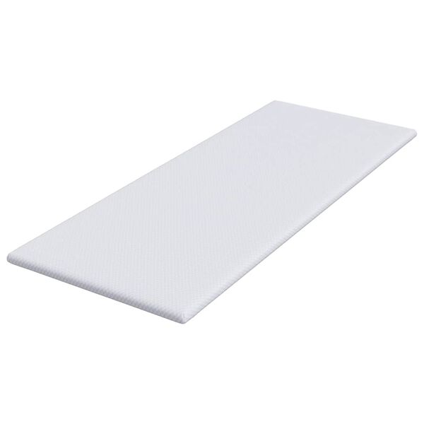 vidaXL Čiužinio papildymas Balta 70 x 200 cm Žakardo audinys