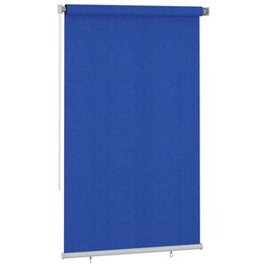 vidaXL Lauko roletas, 145 (plotis) x 230 (auk&scaron;tis) cm, mėlynos spalvos, HDPE