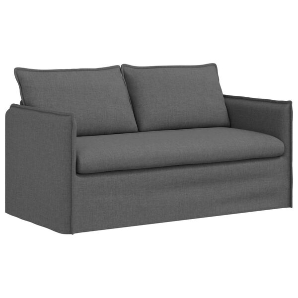 vidaXL Sofa Tamsiai pilka 156 x 82 x 85 cm audinys