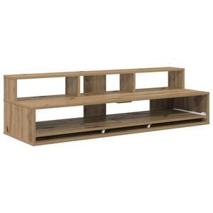 vidaXL Studijos stalas Artisano ąžuolo 130 x 42,5 x 36 cm