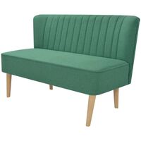 vidaXL Sofa, audinys, 117x55,5x77cm, žalia