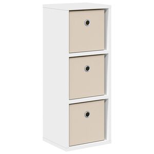 vidaXL Kabalas su stalčių Balta 25,5 x 22 x 69,5 cm